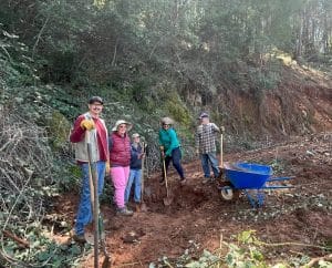 Lewis Ranch Landslide Culvert Dig